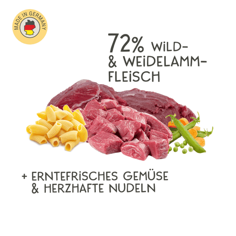 Wild, Lamm & Nudeln