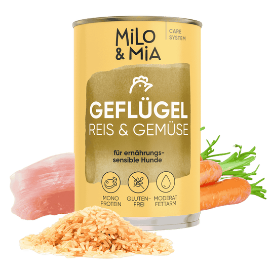 Geflügel, Reis & Gemüse