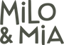 Markenlogo Milo & Mia GmbH. Schwarz auf transparentem Hintergrund.